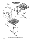 DISHRACK Diagram and Parts List for DU8770XX0  Whirlpool Dishwasher