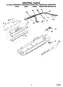 CONTROL PARTS Diagram and Parts List for KSRP25FNBT00  KitchenAid Refrigerator