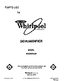 SECTION Diagram and Parts List for AD0402XZ0  Whirlpool Dehumidifier