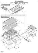 SHELF, LIT/OPTIONAL Diagram and Parts List for ET18NKXDW06  Whirlpool Refrigerator