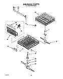 DISHRACK, LIT/OPTIONAL Diagram and Parts List for DP8500XXN1  Whirlpool Dishwasher