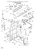 Part Location Diagram of WPW10358149 Whirlpool Washer Drain Hose