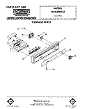 CONSOLE Diagram and Parts List for WU4400V3  Roper Dishwasher