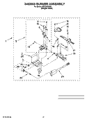 3402855 BURNER ASSEMBLY, OPTIONAL PARTS (NOT INCLUDED) Diagram and Parts List for WGT3300SQ0  Whirlpool Washer Dryer Combo