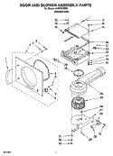 DOOR AND BLOWER ASSEMBLY PARTS, OPTIONAL PARTS (NOT INCLUDED) Diagram and Parts List for KHEV01RSS0  KitchenAid Dryer