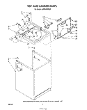TOP AND CABINET , LITERATURE AND OPTIONAL Diagram and Parts List for LA6000XPW2  Whirlpool Washer