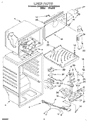 LINER Diagram and Parts List for ET18NMXDN00  Whirlpool Refrigerator