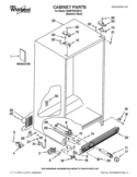CABINET PARTS Diagram and Parts List for ED5PVEXWS12  Whirlpool Refrigerator