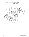 CONTROL PANEL, LIT/OPTIONAL Diagram and Parts List for KEBI241YWH0  KitchenAid Wall Oven