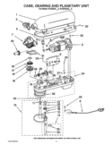 CASE, GEARING AND PLANETARY UNIT Diagram and Parts List for KV25G0XQBF5  KitchenAid Mixer
