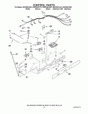 CONTROL PARTS Diagram and Parts List for ED2FHEXVB01  Whirlpool Refrigerator