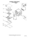 INTERNAL OVEN PARTS Diagram and Parts List for KDRU767VSS04  KitchenAid Range