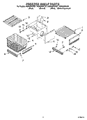 FREEZER SHELF Diagram and Parts List for KSSS36FKX01  KitchenAid Refrigerator
