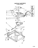 MACHINE BASE Diagram and Parts List for LA7800XTF0  Whirlpool Washer