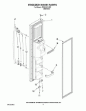 FREEZER DOOR PARTS Diagram and Parts List for GS2KVAXVS02  Whirlpool Refrigerator