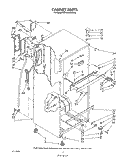 CABINET Diagram and Parts List for ET18NKXSW08  Whirlpool Refrigerator