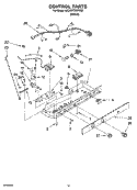 CONTROL PARTS, OPTIONAL PARTS Diagram and Parts List for 8ED2WTKXRT00  Whirlpool Refrigerator
