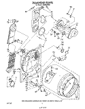 SECTION Diagram and Parts List for LE6685XPW1  Whirlpool Dryer