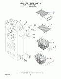 FREEZER LINER PARTS Diagram and Parts List for 6GD5SHGXSS05  Whirlpool Refrigerator