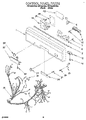 CONTROL PANEL, LIT/OPTIONAL Diagram and Parts List for KUDG23HBWH0  KitchenAid Dishwasher
