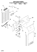AIR FLOW PARTS Diagram and Parts List for ED2CHQXTT00  Whirlpool Refrigerator