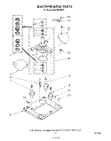 MACHINE BASE Diagram and Parts List for KGLC500TAL1  KitchenAid Washer Dryer Combo