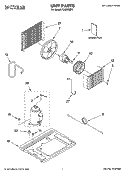 UNIT PARTS Diagram and Parts List for CA8WMR1  Crosley Air Conditioner