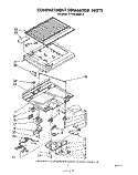 COMPARTMENT SEPARATOR Diagram and Parts List for ET16XK1MWR3  Whirlpool Refrigerator