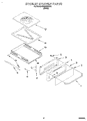 BROILER DRAWER, LITERATURE Diagram and Parts List for SB100PEDB2  Whirlpool Wall Oven