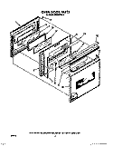 OVEN DOOR Diagram and Parts List for RM286PXV2  Whirlpool Microwave Oven Combo