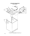 TOP AND CABINET , LIT/OPTIONAL Diagram and Parts List for LA5380XTW1  Whirlpool Washer