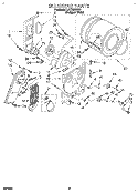 SECTION Diagram and Parts List for LET5624BQ1  Whirlpool Dryer