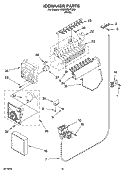 ICEMAKER PARTS, OPTIONAL PARTS (NOT INCLUDED) Diagram and Parts List for RS22CQXTQ00  Roper Refrigerator