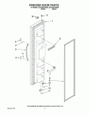 FREEZER DOOR PARTS Diagram and Parts List for ED5JHEXWQ00  Whirlpool Refrigerator