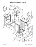WASHER CABINET PARTS Diagram and Parts List for CET8000AQ1  Whirlpool Washer Dryer Combo