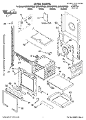 OVEN PARTS Diagram and Parts List for GMC275PRB00  Whirlpool Microwave Oven Combo