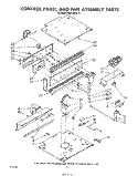 CONTROL PANEL AND FAN Diagram and Parts List for RB170PXL5  Whirlpool Wall Oven
