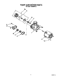PUMP AND MOTOR Diagram and Parts List for TUD2000W0  Whirlpool Dishwasher