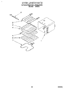 OVEN LINER Diagram and Parts List for KEBI241BBL1  KitchenAid Wall Oven