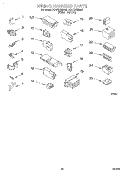 WIRING HARNESS Diagram and Parts List for 3CAP2762BW0  Whirlpool Washer