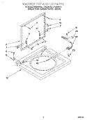 Part Location Diagram of 3398849 Whirlpool Lid (Biscuit)
