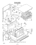 OVEN Diagram and Parts List for KEBI100VBL0  KitchenAid Wall Oven