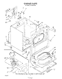 SECTION Diagram and Parts List for LE7680XSW0  Whirlpool Dryer