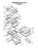 REFRIGERATOR SHELF Diagram and Parts List for KSRB22QABL10  KitchenAid Refrigerator