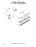 CONTROL PANEL PARTS Diagram and Parts List for KSSS36QTB04  KitchenAid Refrigerator