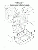 CHASSIS PARTS Diagram and Parts List for ISG650WS00  Whirlpool Range