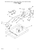 BURNER BOX, GAS VALVES, AND SWITCHES Diagram and Parts List for SCS3004LW0  Whirlpool Cooktop