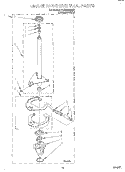 BRAKE AND DRIVE TUBE Diagram and Parts List for 3LSR6233EQ1  Whirlpool Washer