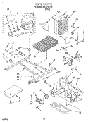 UNIT Diagram and Parts List for 3XART721F02  Whirlpool Refrigerator