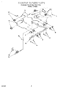COOKTOP BURNER Diagram and Parts List for SF387PEYW8  Whirlpool Range